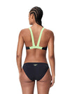 COSTUME BIKINI SPEEDO 2 PEZZI DONNA FASCIA PISCINA NUOTO NERO