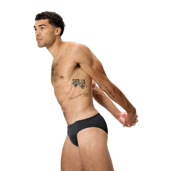 COSTUME SPEEDO SOLID BOOM BRIEF BLACK UOMO SLIP NUOTO PISCINA NERO