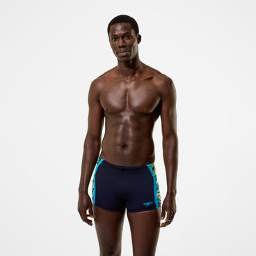 BOXER UOMO SPEEDO COSTUME DA BAGNO ALTO PARIGAMBA AQUASHORT NERO