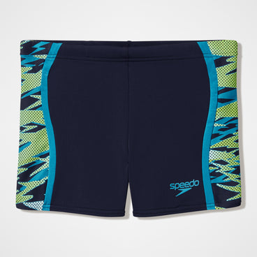 BOXER UOMO SPEEDO COSTUME DA BAGNO ALTO PARIGAMBA AQUASHORT NERO