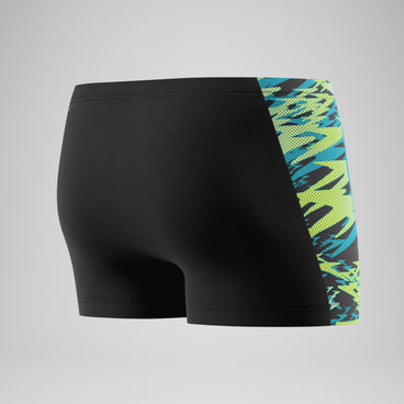 BOXER UOMO SPEEDO COSTUME DA BAGNO ALTO PARIGAMBA AQUASHORT NERO
