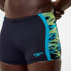 BOXER UOMO SPEEDO COSTUME DA BAGNO ALTO PARIGAMBA AQUASHORT NERO