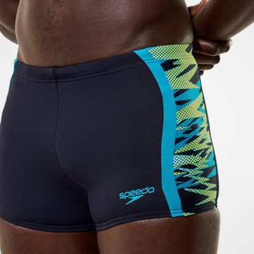 BOXER UOMO SPEEDO COSTUME DA BAGNO ALTO PARIGAMBA AQUASHORT NERO