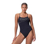 COSTUME DONNA PISCINA SPEEDO NUOTO INTERO SPALLINA ENDURANCE+ LOGO THINSTRAP ONE PIECE BLACK