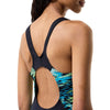COSTUME DONNA PISCINA SPEEDO NUOTO INTERO BLACK HYPERBOOM NERO
