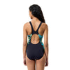 COSTUME DONNA PISCINA SPEEDO NUOTO INTERO BLACK HYPERBOOM NERO