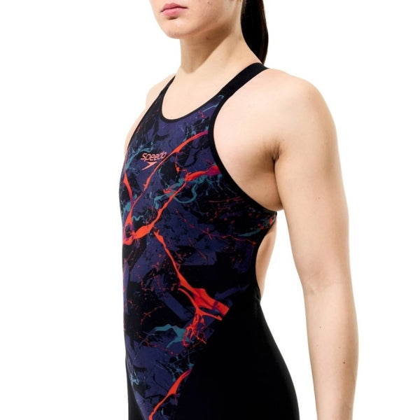 COSTUMONE SPEEDO FASTSKIN LZR VALOR 2.0 COSTUMONI DONNA OPEN BACK BLACK RED