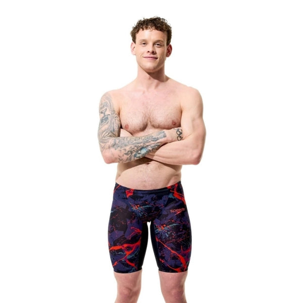 COSTUMONE SPEEDO FASTSKIN LZR PURE VALOR 2.0 UOMO JAMMER BLACK RED