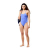 COSTUME DONNA PISCINA SPEEDO NUOTO INTERO SPALLINA STRETTA PRINTED V-BACK 2.0