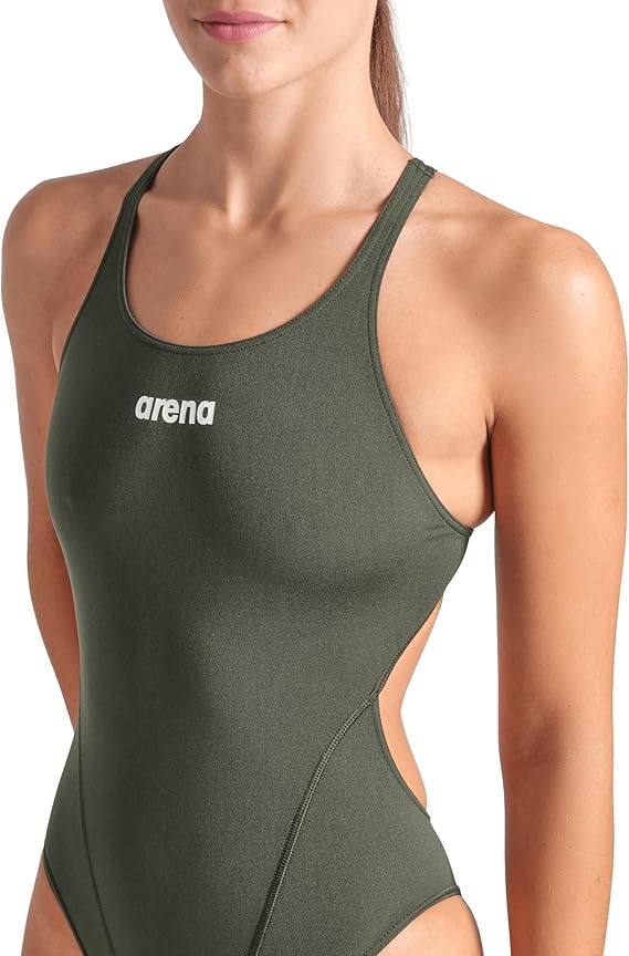 COSTUME NUOTO ARENA DONNA INTERO PISCINA SOLID WOMAN SWIMSUIT VERDE