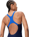 COSTUME DONNA PISCINA SPEEDO NUOTO INTERO MEDLEY LOGO MEDALIST ONE PIECE NAVY/BLU