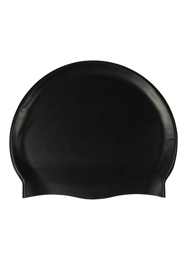 CUFFIA PISCINA ARENA BIG LOGO NUOTO SILICONE SWIM CAP CUFFIE NERA