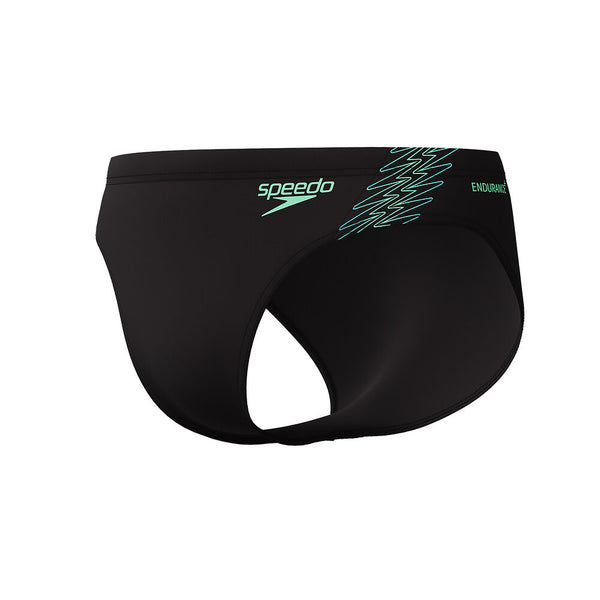 COSTUME SPEEDO UOMO SLIP HYPERBOOM SPL SWIM BRIEFS NUOTO PISCINA 7CM BLACK GREEN