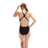 COSTUME DONNA PISCINA SPEEDO NUOTO INTERO NERO FANTASIA