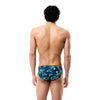 COSTUME SPEEDO UOMO SLIP SWIM PRINTED BRIEFS NUOTO PISCINA 7CM NAVY GREEN