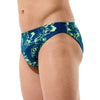 COSTUME SPEEDO UOMO SLIP SWIM PRINTED BRIEFS NUOTO PISCINA 7CM NAVY GREEN