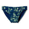 COSTUME SPEEDO UOMO SLIP SWIM PRINTED BRIEFS NUOTO PISCINA 7CM NAVY GREEN