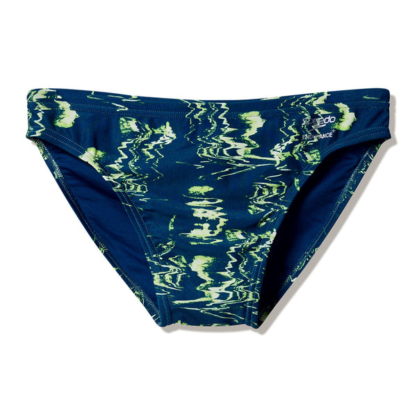 COSTUME SPEEDO UOMO SLIP SWIM PRINTED BRIEFS NUOTO PISCINA 7CM NAVY GREEN