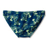 COSTUME SPEEDO UOMO SLIP SWIM PRINTED BRIEFS NUOTO PISCINA 7CM NAVY GREEN