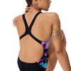 COSTUME DONNA PISCINA SPEEDO NUOTO INTERO FL PLACEMENT PRINTED POWERBACK