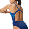 COSTUME DONNA PISCINA SPEEDO NUOTO INTERO FL PLACEMENT LEADERBACK ONE PIECE PRINTED