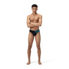 COSTUME SPEEDO UOMO SLIP MEDLEY LOGO SWIM BRIEFS NUOTO PISCINA NERO