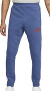 PANTALONE NIKE UOMO TUTA TRAINING JOGGER CLUB FELPATO AZZURRO BLU