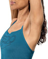 COSTUME DONNA PISCINA SPEEDO NUOTO INTERO SPALLINA ENDURANCE+ LOGO THINSTRAP ONE PIECE BLUE TEAL ABYSS