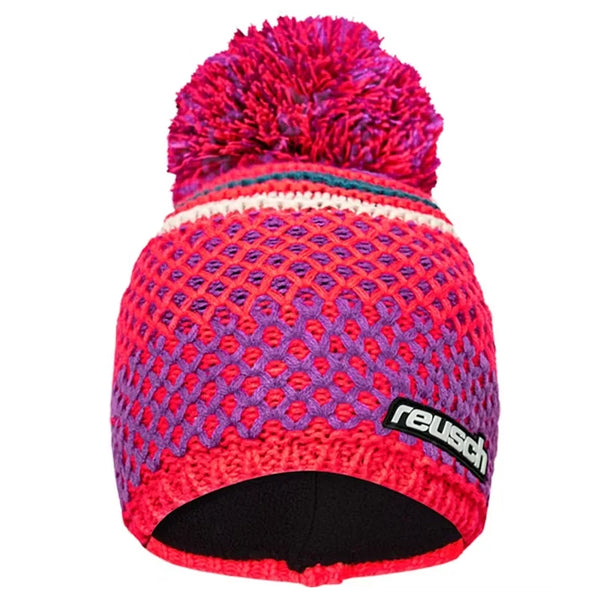 BERRETTO REUSCH ELLIE BEANIE CON PON PON DIVA PINK CACTUS FLOWER