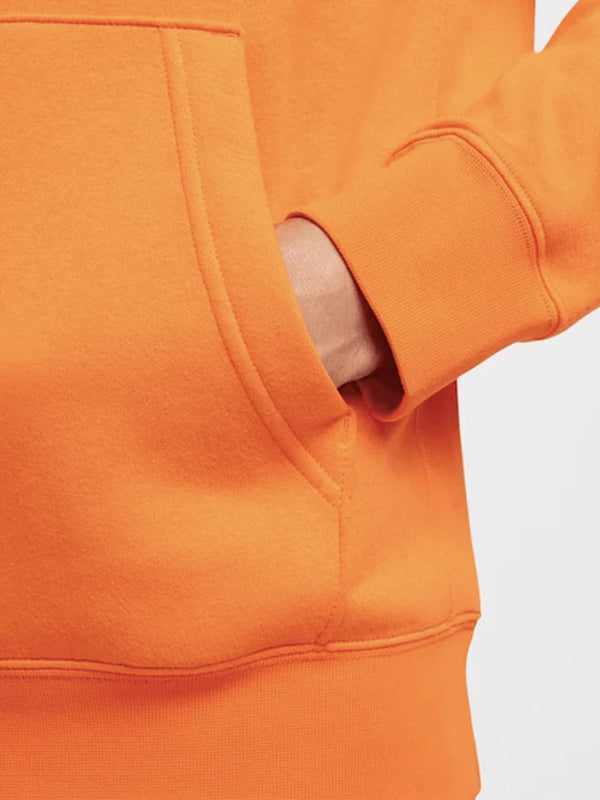FELPA NIKE UOMO CON CAPPUCCIO SPORTSWEAR CLUB FLEECE ARANCIONE