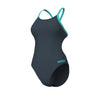 COSTUME ARENA DONNA INTERO PISCINA SOLID NUOTO ASFALTO ACQUA