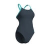 COSTUME ARENA DONNA INTERO PISCINA SOLID NUOTO ASFALTO ACQUA