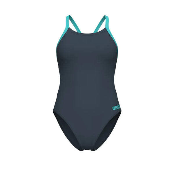 COSTUME ARENA DONNA INTERO PISCINA SOLID NUOTO ASFALTO ACQUA