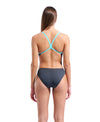 COSTUME ARENA DONNA INTERO PISCINA SOLID NUOTO ASFALTO ACQUA