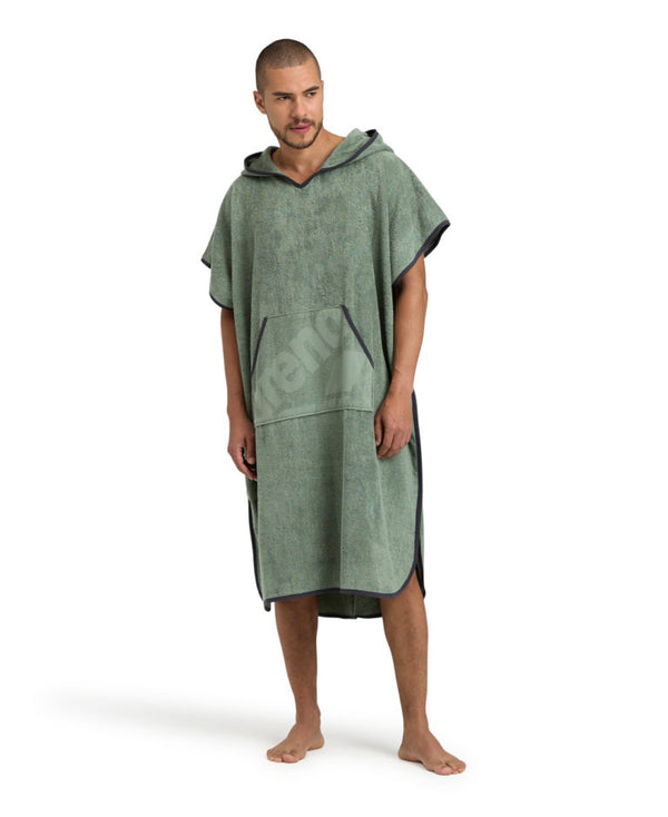 ARENA PONCHO HOODED JADE ACCAPPATOIO