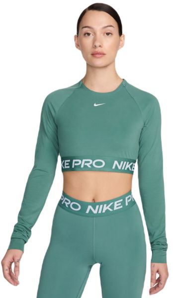 T SHIRT DONNA NIKE CROP SWOOSH FASCHION MAGLIA WOMAN CORTA VERDE