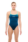 COSTUME DONNA AKRON ITALIA NUOTO PISCINA SPALLINA STRETTA
