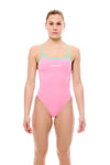 COSTUME DONNA AKRON ITALIA NUOTO PISCINA SPALLINA STRETTA