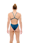COSTUME DONNA AKRON  ADELE ITALIA NUOTO PISCINA SPALLINA STRETTA
