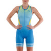 BODY SYNERGY TUTA TRIATHLON UOMO SMANICATA  AZZURRA