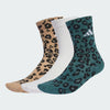 CALZE ADIDAS TRIPLA CUSHIONED CREW SOCKS CALZA 3 PAIA LEOPARD