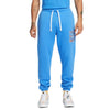 PANTALONE NIKE UOMO TUTA TRAINING JOGGER CLUB FELPATO AZZURRO
