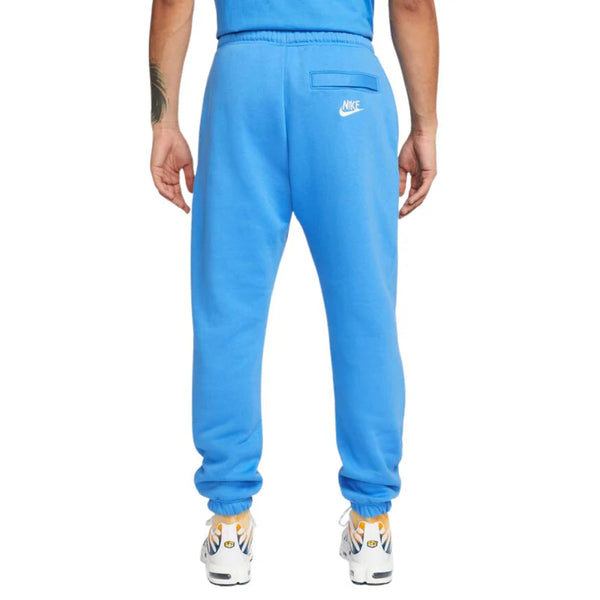 PANTALONE NIKE UOMO TUTA TRAINING JOGGER CLUB FELPATO AZZURRO