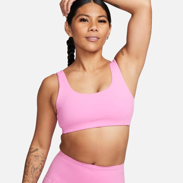 TOP NIKE REGGISENO DONNA DRI FIT ALATE ALL U NON IMBOTTITO DONNA PIN