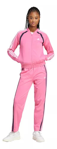 TUTA ADIDAS DONNA FELPA + PANTA WOMAN TUTA TEAMSPORT ROSA