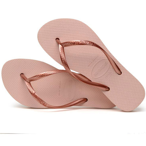 INFRADITO HAVAIANAS DONNA MARE PISCINA NUOTO SLIM LOGO ROSA ALTA