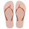 INFRADITO HAVAIANAS DONNA MARE PISCINA NUOTO SLIM LOGO ROSA ALTA