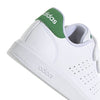 SCARPE BIMBO BIMBA ADIDAS ADVANTAGE CHILDREN CON STRAPPI BIANCO VERDE