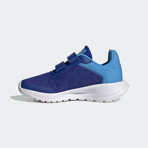 SCARPE BIMBO BIMBA ADIDAS TENSAUR RUN 2 SCARPA CHILDREN BLU ARANCIO