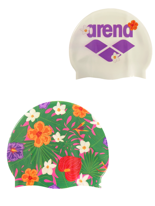 CUFFIA ARENA PISCINA SILICONE SWIM CAP CUFFIE NUOTO DOPPIA FACCIA